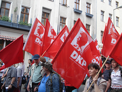 Berlin'deki bir protesto yürüyüşü